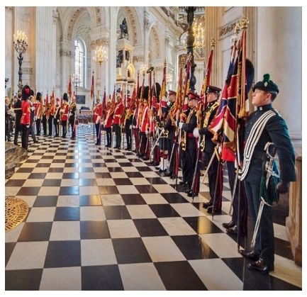 Regt Colour St Paul's