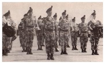 Regimental Band 1 R IRISH on Op GRANBY 1991