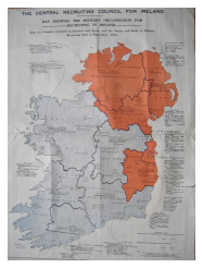 Recruting map of Ireland in the First World War