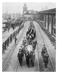 The Guard of Honour for the Unknown Warrior at Dover's Western Docks .